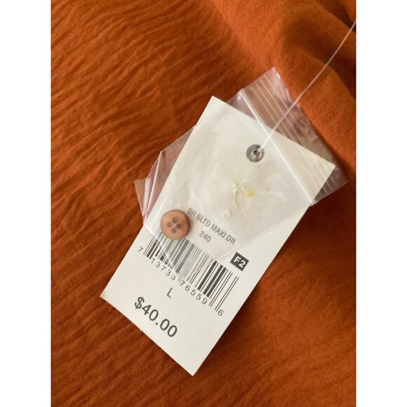 Ophelia Roe Button Front Belted Cinnamon Shirt Dress With Pockets Size Varies - Picture 5 of 9